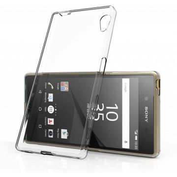 Sony Xperia M4 Aqua Ultra Thin Slim Crystal Clear soft Transparant Back Cover hoesje