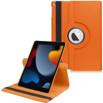 Hoes geschikt voor iPad 2021 / 2020 / 2019 (9e/8e/7e Generatie / 10.2 inch) - 360° draaibare Bookcase - Oranje