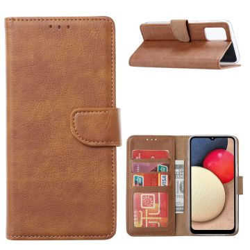Samsung Galaxy A02s Hoesje - Samsung A02s bookcase - Bruin