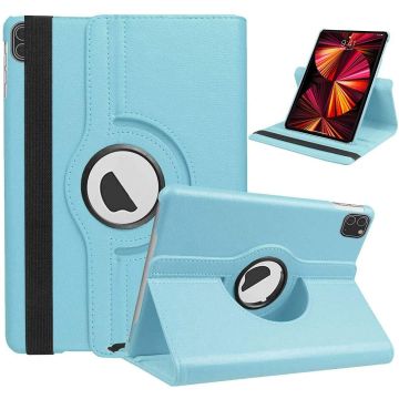 Hoes geschikt voor iPad pro 2020 / 2021 bookcase Draaibare Licht Blauw - Hoes geschikt voor iPad pro hoes 2021 / 2020 - Hoes geschikt voor iPad pro 11 2021 case Cover- Hoes geschikt voor iPad pro 2020 hoes