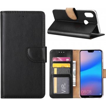 Huawei P20 Pro Portmeonnee hoesje Zwart