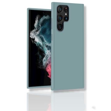 oTronica Samsung S22 Ultra hoesje colour case Mint Groen - Samsung Galaxy S22 Ultra Siliconen hoesje - hoesje Samsung S22 Ultra