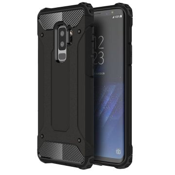 Ntech Samsung Galaxy S9 Plus Hybrid Armor Hoesje - Zwart