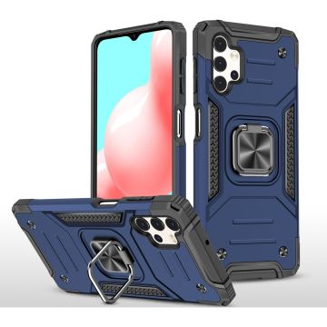 oTronica Armor Backcover voor Samsung Galaxy A32 (4G) hoesje met ring kickstand - Blauw
