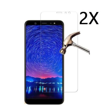 Ntech 2 Stuks Screenprotector Tempered Glass Glazen - Samsung Galaxy A6+ (Plus)