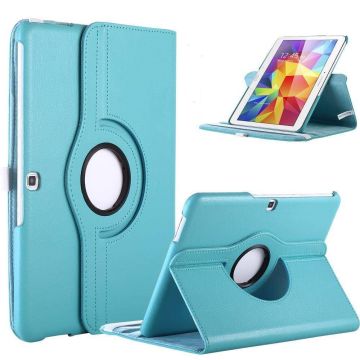 Samsung Galaxy Tab 4 10.1 T530 Tablet draaibare case cover hoesje Licht Blauw