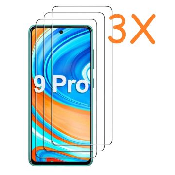 Xiaomi Redmi Note 9 Pro 5G Screenprotector /Note 9S/Note 9 Pro Max / Poco X3 Screenprotector - 3 pack