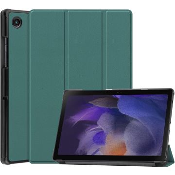 Hoes geschikt voor Samsung Galaxy Tab A8 – Samsung tab A8 (2021 / 2022) Trifold tablet hoes - Groen