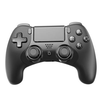 Ntech Pro Draadloze Controller Geschikt voor PS4 en PS3 - ps4 controller Draadloos - Zwart - Speaker - Audio Jack Input - Touch Sensor - Dual Trilmotoren Draadloze Controller
