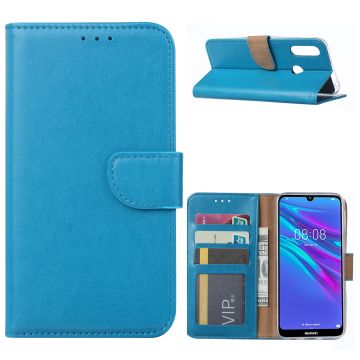 Ntech Portemonnee Hoesje/Book Case met Opbergvakjes & Magneetflapje voor Huawei Y6 2019 - Turquoise