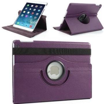 iPad Air 2 – 360 Graden draaibare hoesje – Lederen – Paars