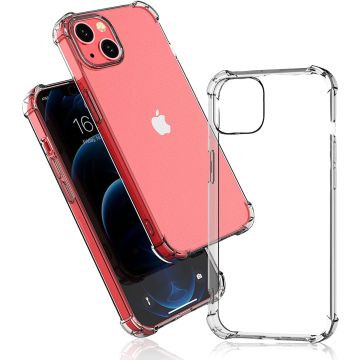 Hoesje Geschikt voor iPhone 13 Mini hoesje - Hoesje Geschikt voor iPhone 13 Mini case - Hoesje Geschikt voor iPhone 13 Mini - Siliconen Hoesje Geschikt voor iPhone 13 Mini - Transparant - Shockproof Case