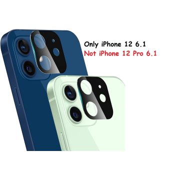 Geschikt voor iPhone 12 Lens Protector / tempered glass - Zwart