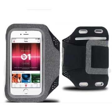 Sportarmband Geschikt voor Samsung Galaxy S20 Fabric/Stof - Grijs / Donker Grijs