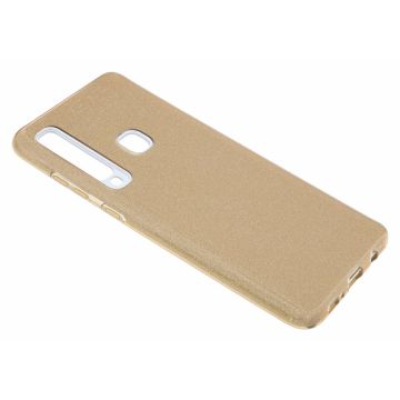 Samsung Galaxy A9 (2018) Goud Glitter TPU Back Cover Hoesje