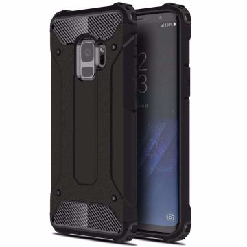 Ntech Samsung Galaxy A6 (2018) Dual layer Armor Hoesje - Zwart