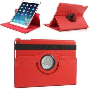 Apple iPad Air 2 Swivel Case, 360 graden draaibare Hoes, Cover met Multi-stand - Kleur Rood, hoesje Apple iPad, iPad hoes
