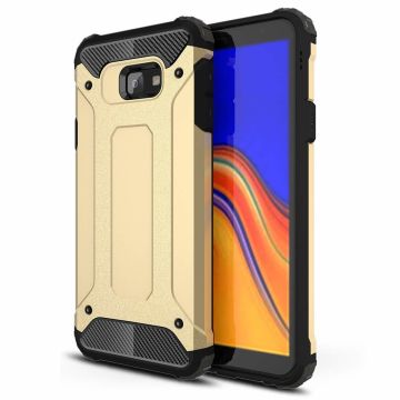 Ntech Samsung Galaxy J4+ Hybrid Armor Hoesje - Goud