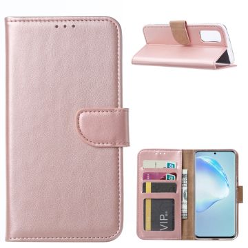Samsung Galaxy S20 Hoesje met Pasjeshouder - Rose goud