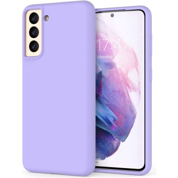 Samsung S21 Plus hoesje - S21 Plus hoesje Lila - Samsung Galaxy S21 Plus hoesje Nano Liquid siliconen Backcover- hoesje Samsung S21 Plus