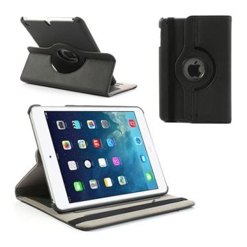Apple iPad Mini / Mini 2 Case, 360 graden draaibare Hoes, Cover Zwart