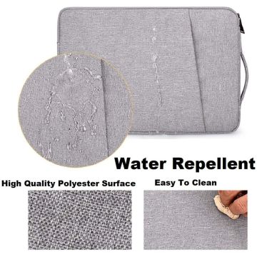 Surface Pro 7 Hoes - Laptophoes Sleeve Grijs - handvat & ruimte - Geschikt voor Microsoft Surface Pro (12,4 inch) | Hoesje Surface Pro | Surface Pro Cover | Microsoft Surface Pro 7 Hoes