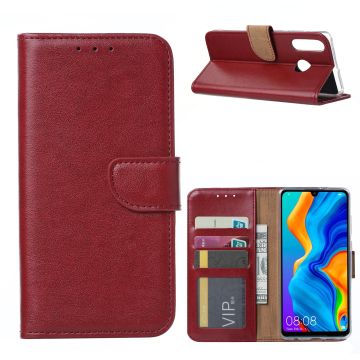 Huawei P20 Lite (2018) Portemonnee Hoesje - Bordeaux Ntech