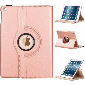 iPad 2018 9.7 inch PU leren Draaibare hoes Champagne Goud