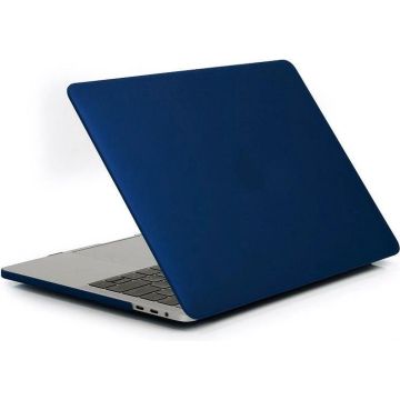 Macbook Pro case - Macbook pro hoes / Macbook Pro hard hoes 13 inch 2020 / 2019 / 2018 / 2017 / 2016 / A2289/A2251 / A1706A / 1708 - Laptop Cover Ntech - Matte Marine Blauw