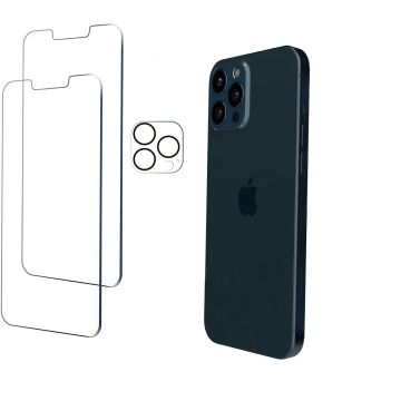 Ntech Screenprotector Geschikt voor iPhone 13 Pro Max Camera lens protector + Screen Protector 2 stuks