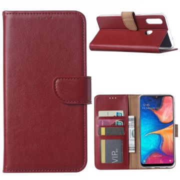 Samsung Galaxy A20e Portemonnee Hoesje - Bordeaux Ntech