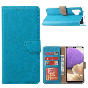 Samsung Galaxy A13 5G / A04s hoesje bookcase Met 2x screenprotector beschermglas – Blauw
