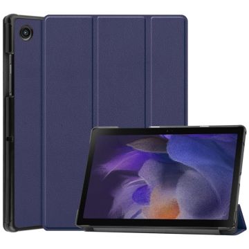 Hoes geschikt voor Samsung Galaxy Tab A8 – Samsung tab A8 (2021 / 2022) Trifold tablet hoes - Donkerblauw
