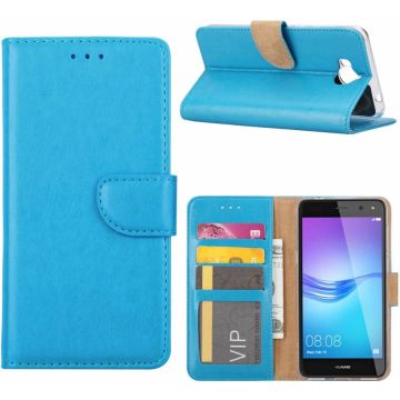 Huawei Y6 2017 Portemonnee hoesje / book case Blauw