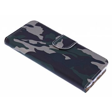 Camouflage Booktype / Portemonnee TPU Lederen Hoesje Samsung Galaxy S8 Plus