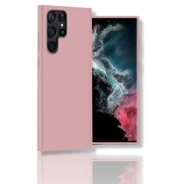 oTronica Samsung S22 Ultra hoesje Baby Roze - Samsung Galaxy S22 Ultra hoesje - hoesje Samsung S22 Ultra – S22 Ultra hoesje - hoesje Samsung Galaxy S22 Ultra - hoesje S22 Ultra - Siliconen hoesje – Baby Roze - oTronica colourackcover