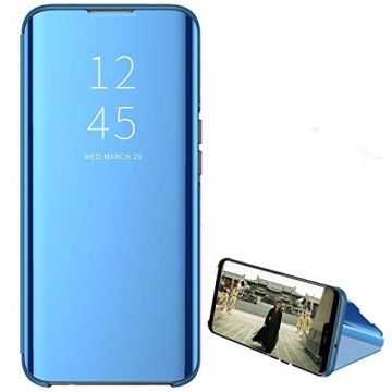 Ntech New Style LED Flip Cover Hoesje voor Samsung Galaxy A40 - Blauw