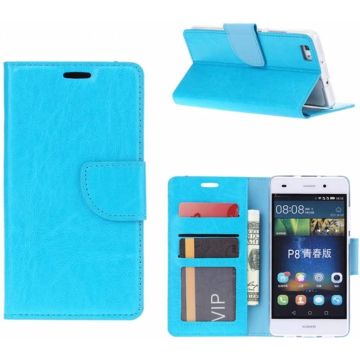 Huawei Nova Boektype / Portemonnee hoesje met stand Blauw