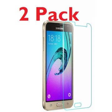 2 stuks Galaxy J3 (2016) glazen Tempered Glass / Screenprotector