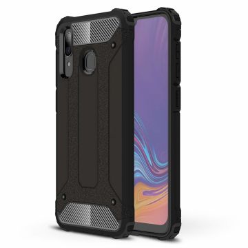 Ntech Samsung Galaxy A30 Hybrid Armor Hoesje - Zwart