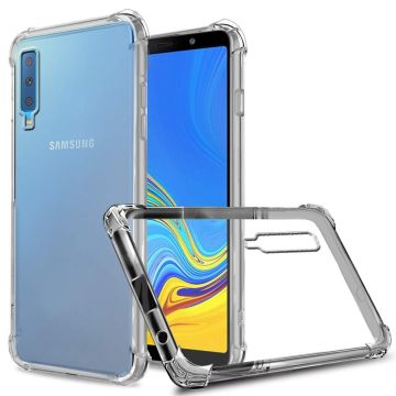 Ntech Samsung Galaxy A7 (2018) Smokey Anti Shock Hoesje - Transparent
