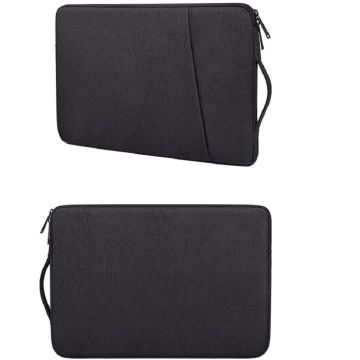 MacBook Air hoes 13,3 2018 / 2019 / 2020 / 2022 Hoes - Sleeve Spatwater proof hoesje met handvat & ruimte voor accessoires Zwart