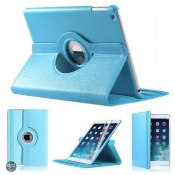 iPad Mini 1 2 en 3 hoesje Multi-stand Case 360 graden draaibare Beschermhoes Licht blauw