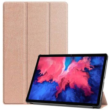 Lenovo Tab P11 Pro hoes - Lenovo Tab P11 Pro bookcase Rose Goud - Trifold tablethoes smart cover - hoes lenovo tab P11 Pro 11.5 inch - Ntech