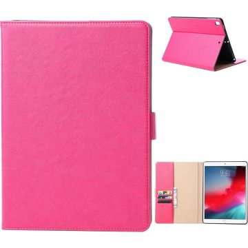 Hoes geschikt voor iPad 2021 Bookcase Premium Luxe Leren case Pink - Hoes geschikt voor iPad 2020 hoes - Hoes geschikt voor iPad 2019 hoes Luxe 10.2 inch - Hoes geschikt voor iPad 2021 / Ntech - Hoes geschikt voor iPad 7e generatie hoesje - Portemonnee co
