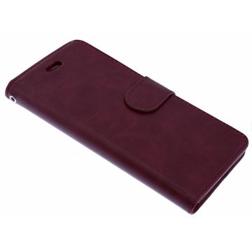 Bordeaux Rood Booktype Hoesje iPhone X / Xs