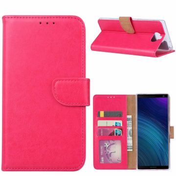 Ntech Hoesje voor Sony XA3 Ultra portemonnee hoesje / met opbergvakjes Pink