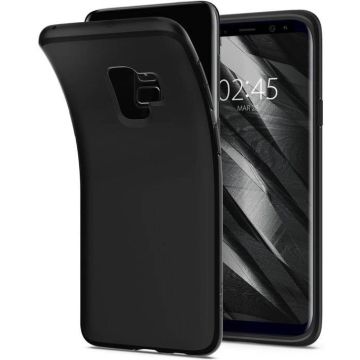 Samsung Galaxy S9 Case Zwart TPU Hoesje Matte Finish Slim Profile