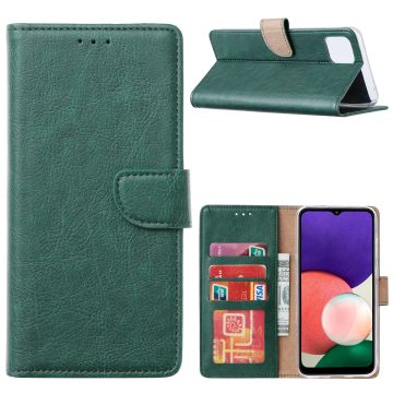 Samsung A22 Hoesje - Samsing Galaxy A22 5G Bookcase Groen - Portemonee hoesje Samsung A22 5G