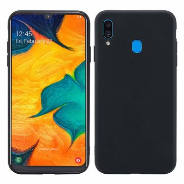 Ntech Hoesje Silicone Hoesje Flexible & Scratch Resistent TPU Case Samsung Galaxy A30 - Zwart